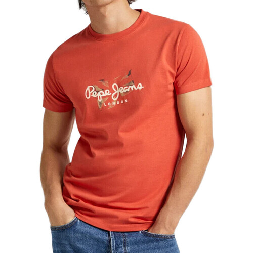 Textil Homem T-shirts e Pólos Pepe jeans  Laranja