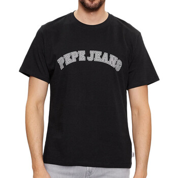 Textil Homem T-shirts e Pólos Pepe jeans  Preto