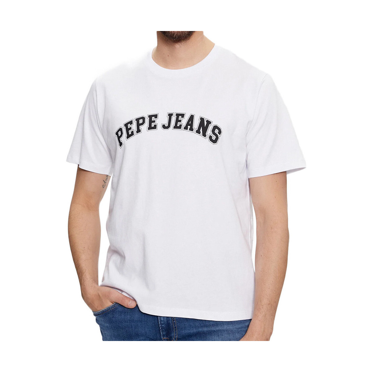 Textil Homem T-shirts e Pólos Pepe jeans  Branco