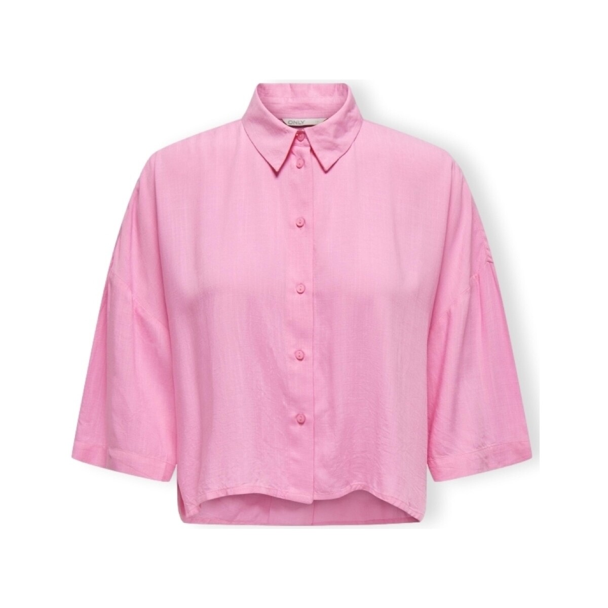 Textil Mulher Tops / Blusas Only Noos Camisa Astrid Life 2/4 - Begonia Pink Rosa