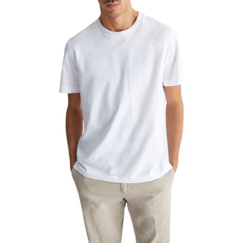 Textil Homem Eyewear men clothing polo-shirts Liu Jo M124P204ROUNDSILK Branco