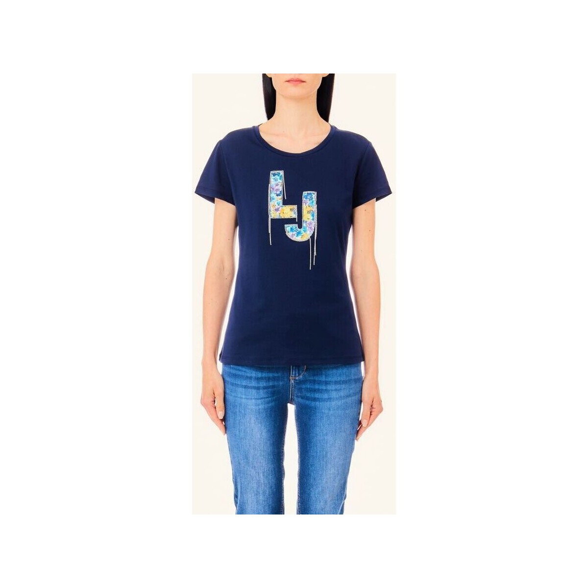 Textil Mulher T-shirts e Pólos Liu Jo MA4066 J5904-N9339 Azul