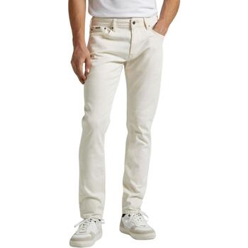Textil Homem Jeans skinny a vita alta Harlow Pepe jeans  Bege