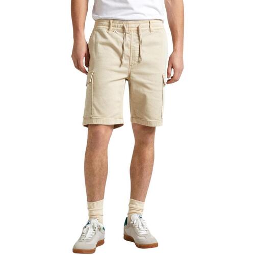 Textil Homem Shorts / Bermudas Pepe shirt jeans  Bege