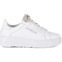 Sapatos Mulher Sapatilhas Love Moschino Sneakerd.Heart45 Vitello Bianco Branco