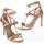Sapatos Mulher Escarpim Liu Jo Mia 01 - Sandal Metallic/Satin Ouro