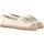 Sapatos Mulher Mocassins Ralph Lauren Cameryn Logo-Espadrilles-Flat Branco