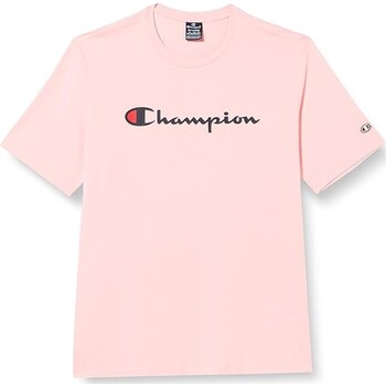 Textil Homem T-Shirt quilted mangas curtas Champion  Rosa