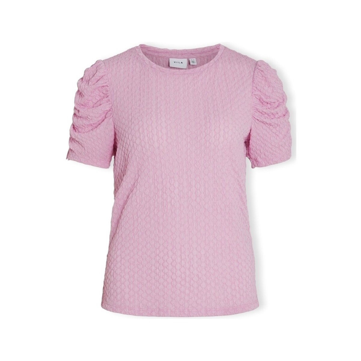 Textil Mulher Tops / Blusas Vila Noos Top Anine S/S - Pastel Lavender Rosa