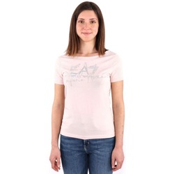 Textil Mulher T-shirts e Pólos Emporio Armani EA7 3DTT26TJFKZ Rosa