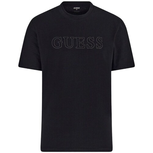 Textil Homem T-Shirt mangas curtas Guess Z2YI11J1314JBLK Preto