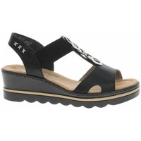 Sapatos Mulher Sandálias Rieker 6749800 Preto