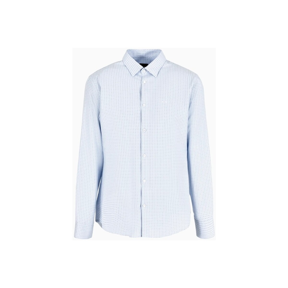 Textil Homem Camisas mangas comprida EAX 3DZC37ZN4MZ Azul