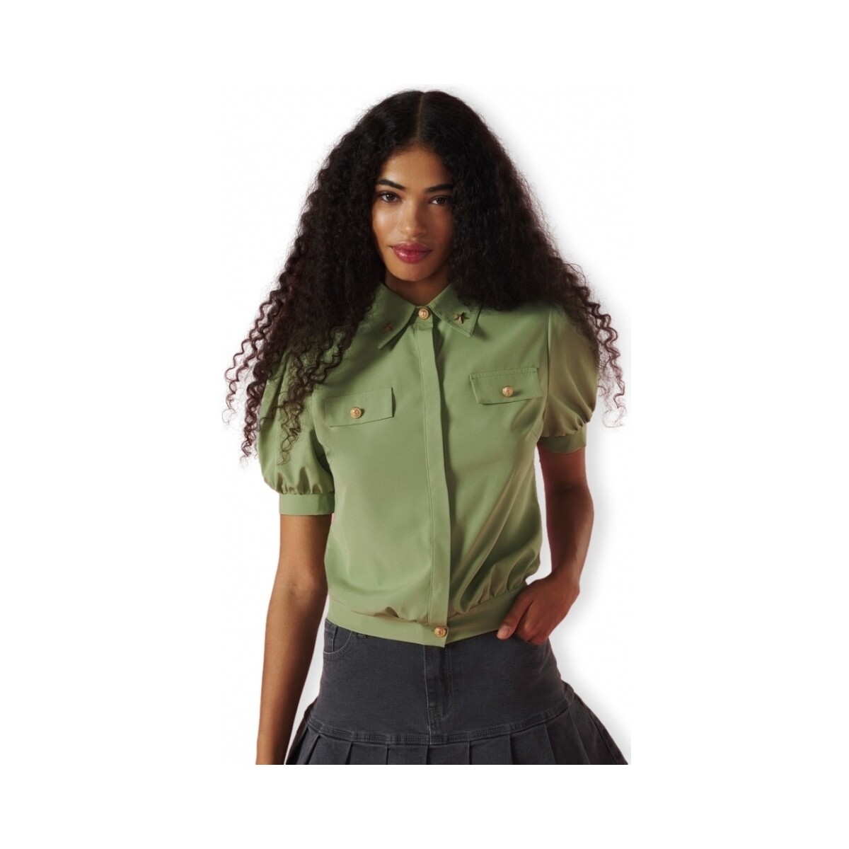 Textil Mulher Tops / Blusas Minueto Top Bailey - Green Verde
