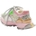 Sapatos Mulher Sapatilhas Exé Shoes EXÉ Sapatilhas 134-23 - Green/Pink Multicolor