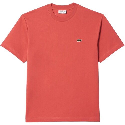 Textil Homem T-Shirt mangas curtas Lacoste  Vermelho