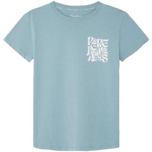 Textil Rapaz T-Shirt mangas curtas Pepe mum jeans  Azul