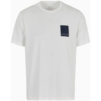 Textil Homem T-shirts e Pólos EAX 3DZTHMZJ8EZ Branco