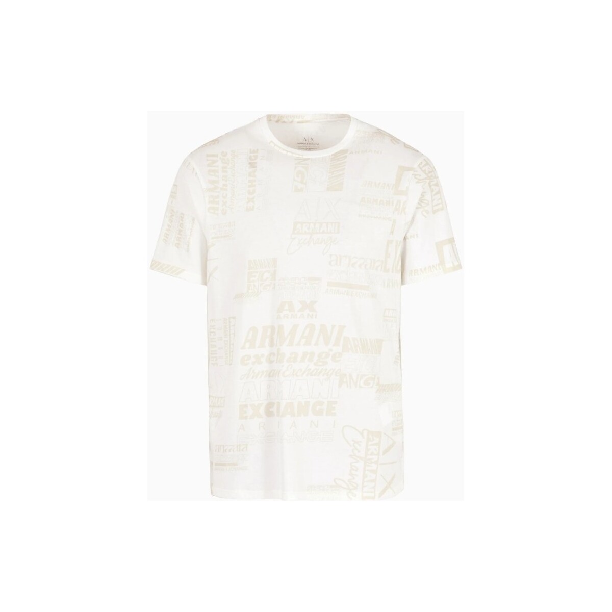 Textil Homem T-shirts e Pólos EAX 3DZTHWZJ8EZ Branco