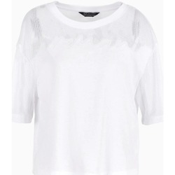 Textil Mulher T-shirts e Pólos EAX 3DYT34YJ3RZ Branco