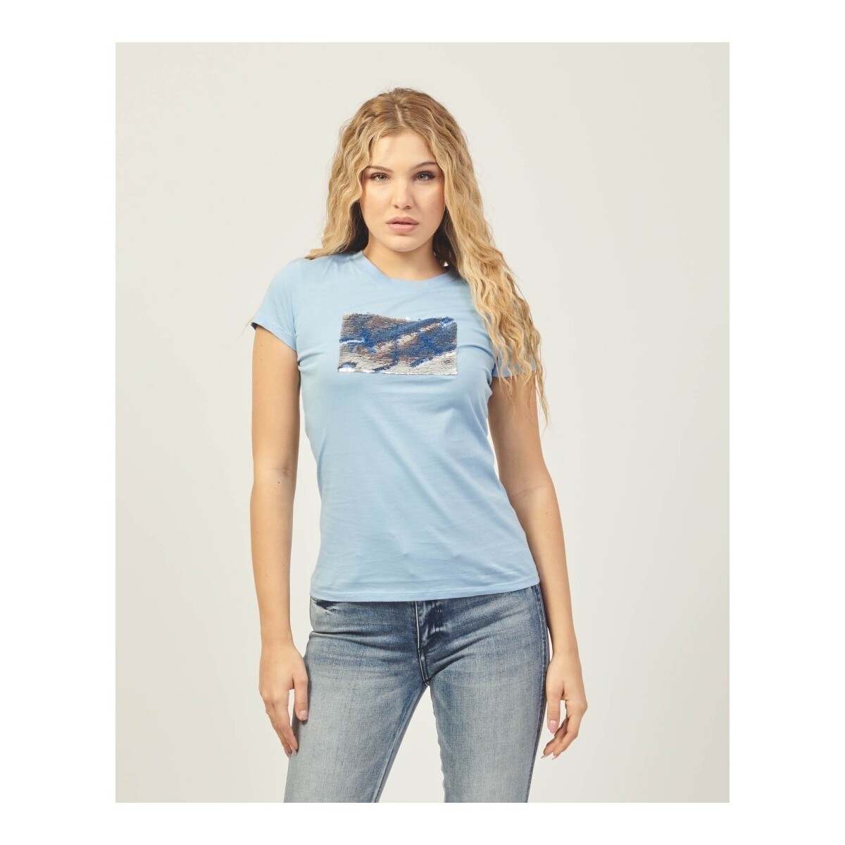Textil Mulher T-shirts e Pólos EAX 8NYTDLYJ73Z Azul