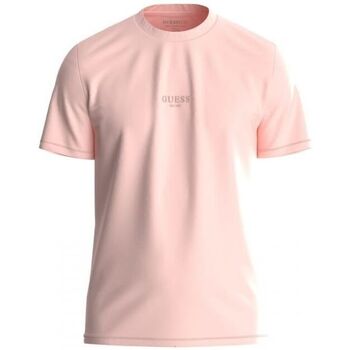 Textil Homem T-shirts e Pólos Guess M2YI72 I3Z14 AIDY-A61D SUNWASH PINK Rosa