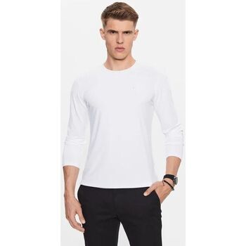 Textil Homem T-shirts e Pólos Guess M3YI39  KBS60 TECH TEE-G011 PURE WHITE Branco