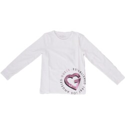 Textil Rapariga T-shirt mangas compridas Guess J4RI28K6YW4 Branco