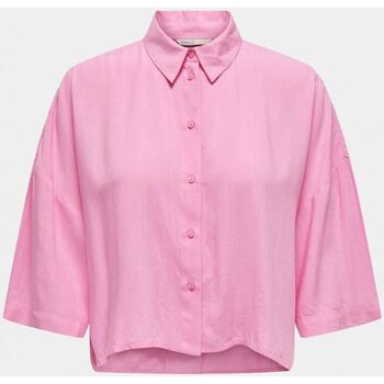 Textil Mulher camisas Only 15307870 ASTRID-BEGONIA PINK Rosa