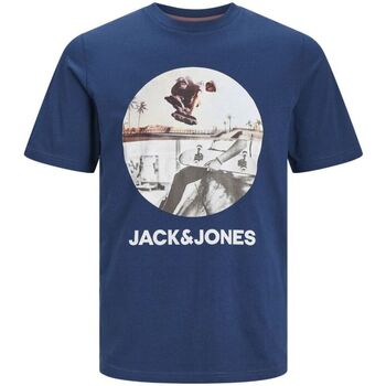 Textil Rapaz T-shirts e Pólos Jack & Jones 12249870 NAVIN-ENSIGN BLUE Azul