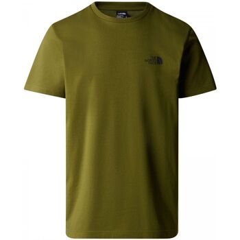 Textil Homem T-shirts e Pólos The North Face NF0A87NG M SS SIMPLE DOME-PIB FORREST GREEN Verde