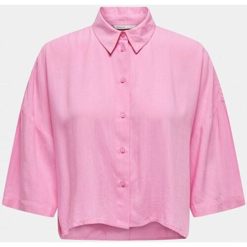Textil Mulher camisas Only 15307870 ASTRID-BEGONIA PINK Rosa