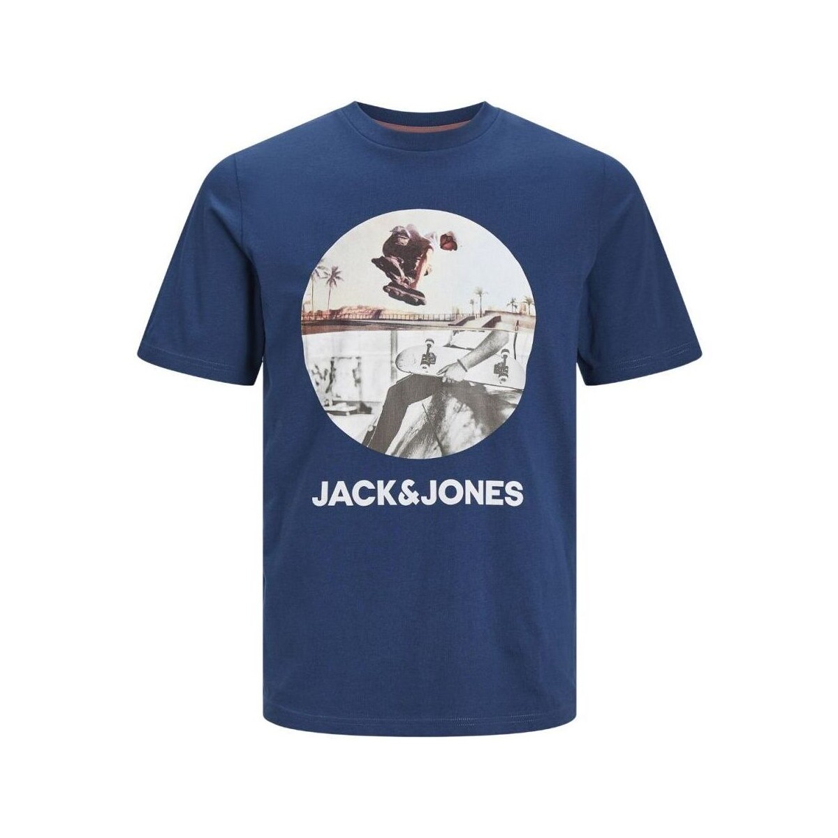 Textil Rapaz T-shirts e Pólos Jack & Jones 12249870 NAVIN-ENSIGN BLUE Azul