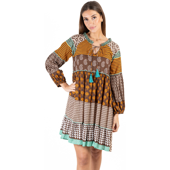 Textil Mulher Vestidos curtos Isla Bonita By Sigris Vestido Curto Laranja