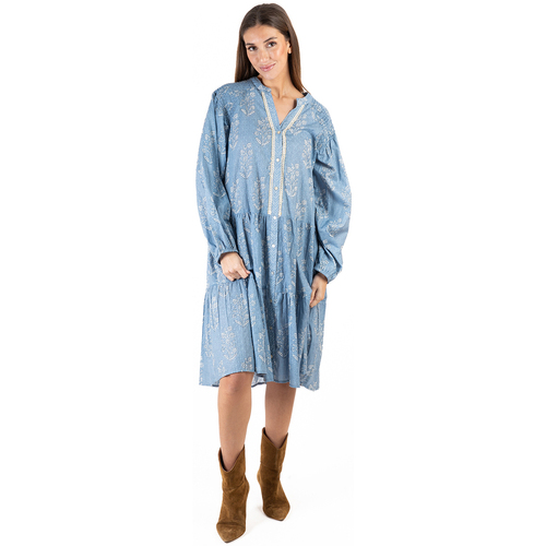 Textil Mulher Vestidos compridos Isla Bonita By Sigris Pantufas / Chinelos Azul