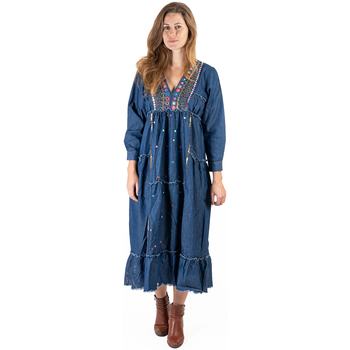Textil Mulher Vestidos compridos Isla Bonita By Sigris Emporio Armani EA7 Azul