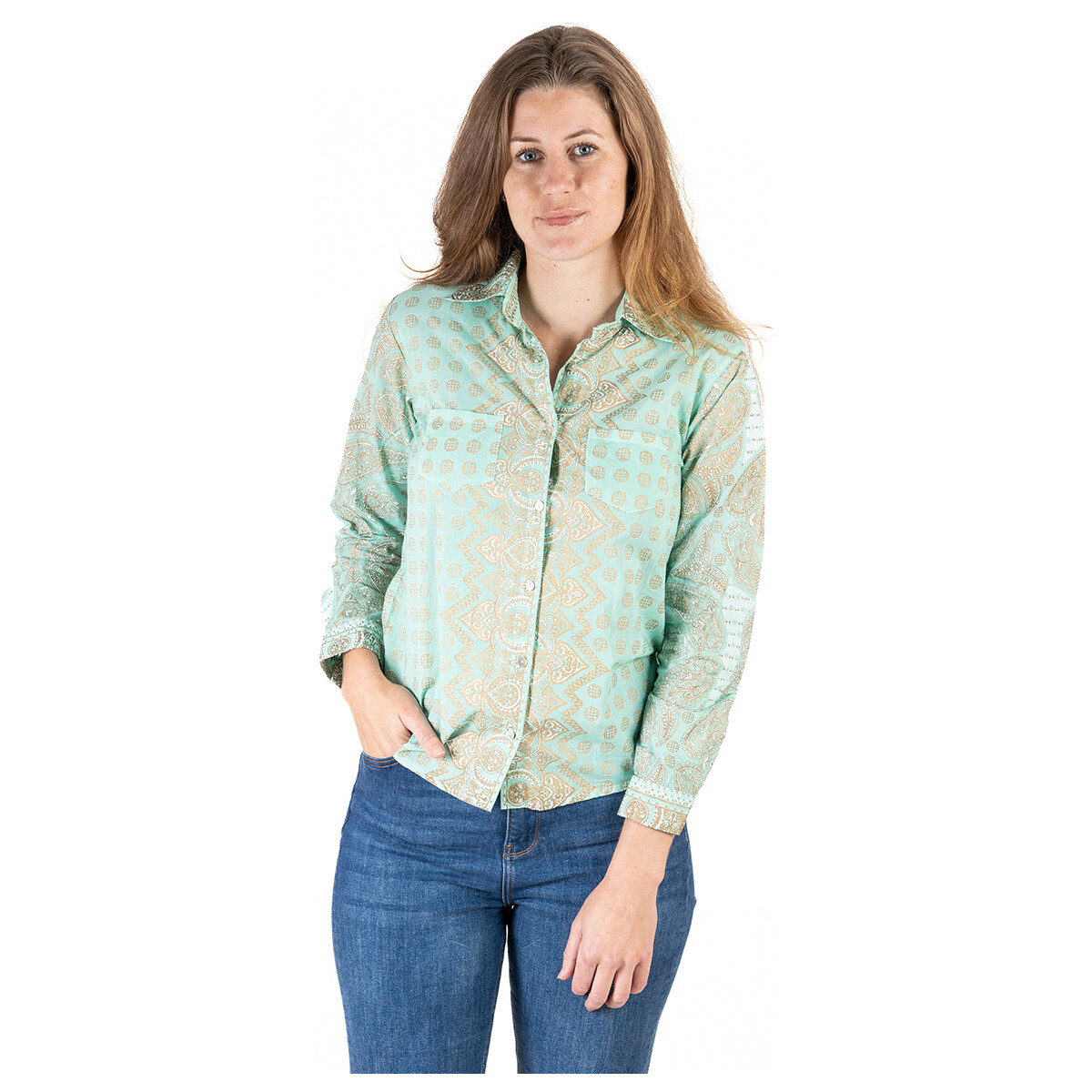 Textil Mulher camisas Isla Bonita By Sigris Camisa Verde