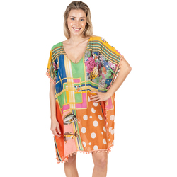 Textil Mulher Pareo Isla Bonita By Sigris Poncho Multicolor