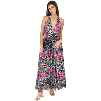 Textil Mulher Vestidos compridos Isla Bonita By Sigris A garantia do preço mais baixo Multicolor