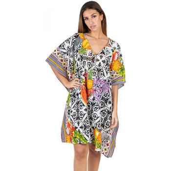 Textil Mulher Vestidos Isla Bonita By Sigris Kaftan Multicolor