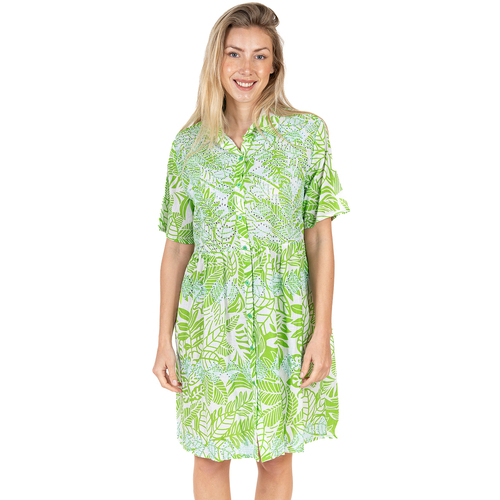 Textil Mulher Vestidos curtos Isla Bonita By Sigris Vestir Verde