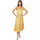 Textil Mulher Vestidos compridos Isla Bonita By Sigris Vestido Midi Longo Amarelo