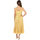 Textil Mulher Vestidos compridos Isla Bonita By Sigris Vestido Midi Longo Amarelo