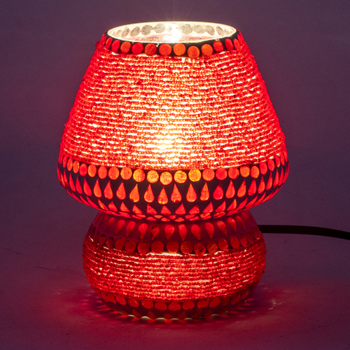Signes Grimalt Candeeiro De Mesa Em Mosaico Vermelho