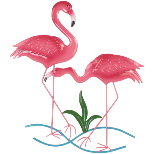 Casa Estatuetas Signes Grimalt Decoração De Parede Flamingos Rosa