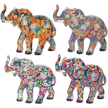 Casa Estatuetas Signes Grimalt Elefante Figura 4 Unidades Multicolor