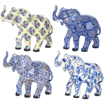 Casa Estatuetas Signes Grimalt Elefante Figura 4 Unidades Azul