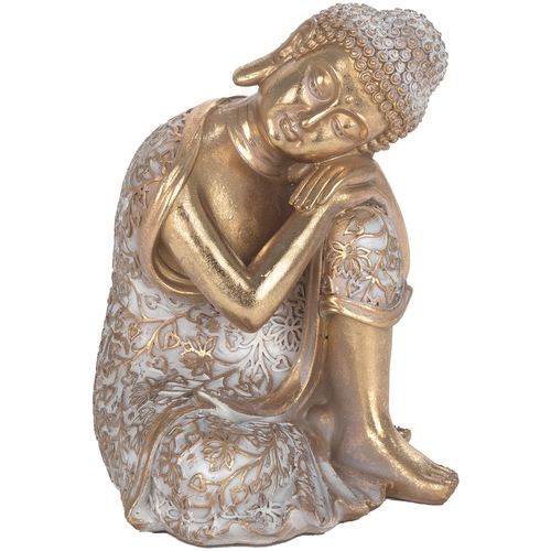 Casa Estatuetas Signes Grimalt Figura Buda Meditando Ouro