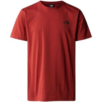 Textil Homem T-shirts e Pólos The North Face NF0A87NG M SS SIMPLE DOME-POJ IRON RED Vermelho
