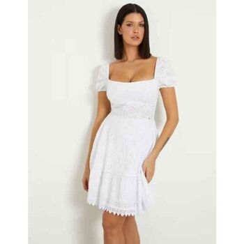 Textil Mulher Vestidos Guess W4GK50 WG590-G011 Branco